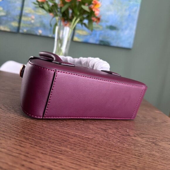 NEW! NWT Michael Kors Katya Small Flap Satchel Crossbody Purse Bag Ivory - Picture 11 of 11